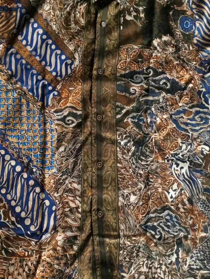 Crest of Jörmungandr (2026), 100% Tencel lyocell. Collaboration with MELFEZ.