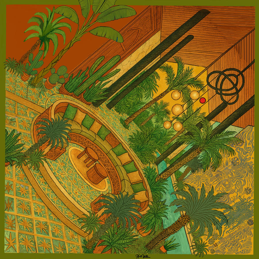 Palm Lounge by DARO. Full artwork.
